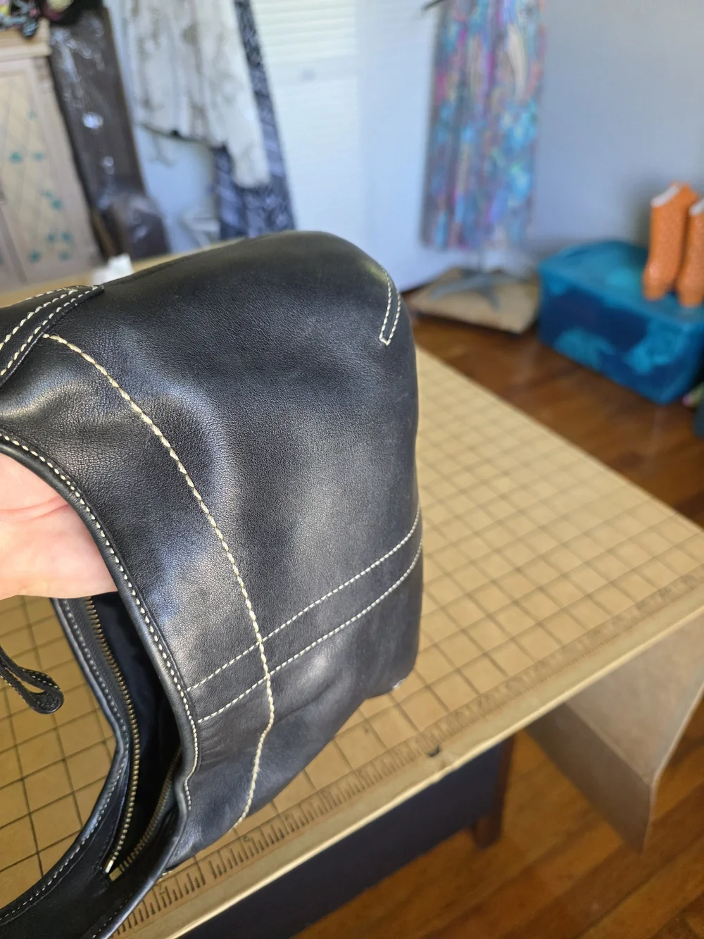 Coach 10739 Black Leather Mini Ergo Hobo Shoulder Bag Y2K - Picture 14 of 16